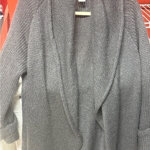 Soft Surroundings Charcoal Cardigan